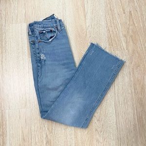 Abercrombie Ankle Straight Ultra High Rise Jean